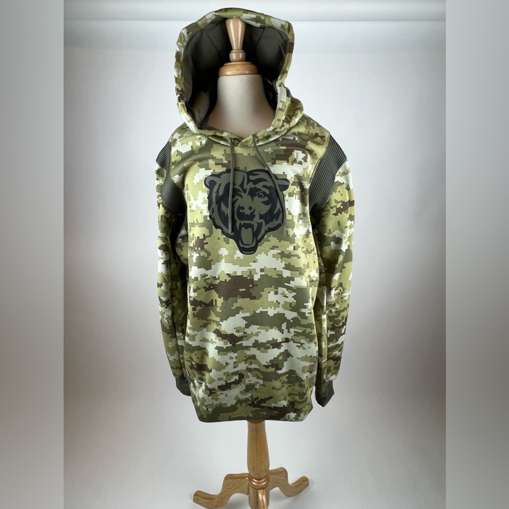 Nike Chicago Bears NKQ6-10P5 Salute To Service Hoodie 2021 Mens Sz M